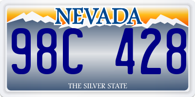 NV license plate 98C428