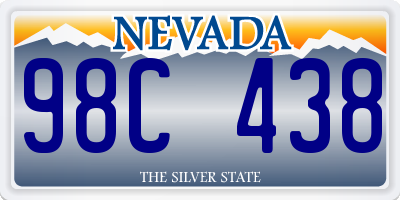 NV license plate 98C438