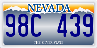 NV license plate 98C439