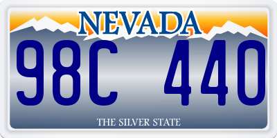 NV license plate 98C440