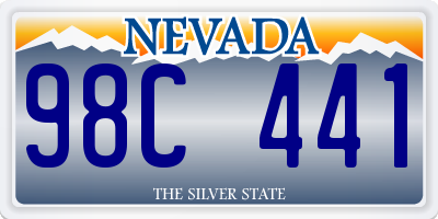 NV license plate 98C441