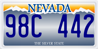 NV license plate 98C442