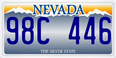 NV license plate 98C446