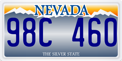 NV license plate 98C460