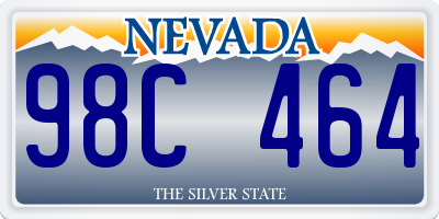 NV license plate 98C464