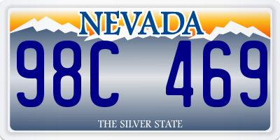 NV license plate 98C469