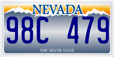 NV license plate 98C479