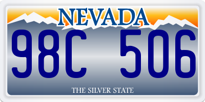 NV license plate 98C506