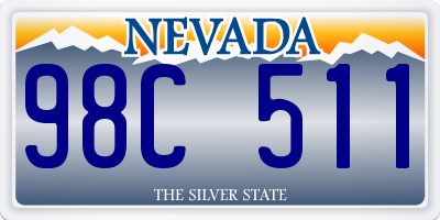 NV license plate 98C511