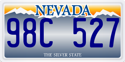 NV license plate 98C527