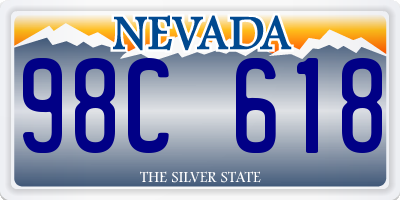 NV license plate 98C618