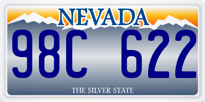 NV license plate 98C622