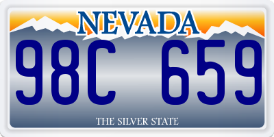 NV license plate 98C659