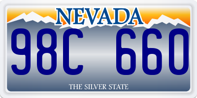 NV license plate 98C660