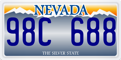 NV license plate 98C688