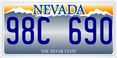 NV license plate 98C690