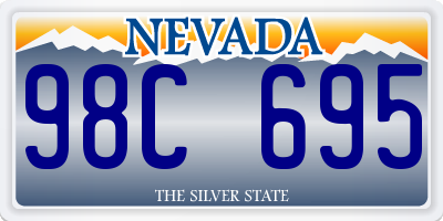 NV license plate 98C695