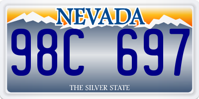 NV license plate 98C697