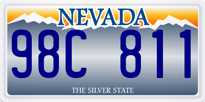 NV license plate 98C811