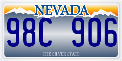 NV license plate 98C906