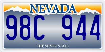 NV license plate 98C944