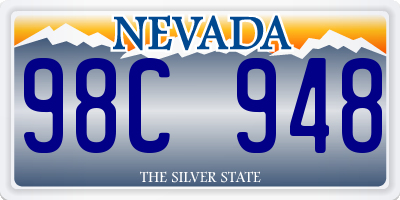 NV license plate 98C948