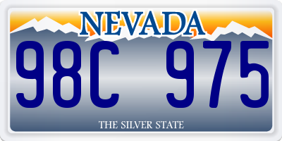 NV license plate 98C975