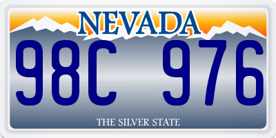 NV license plate 98C976