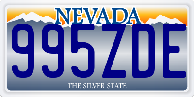 NV license plate 995ZDE