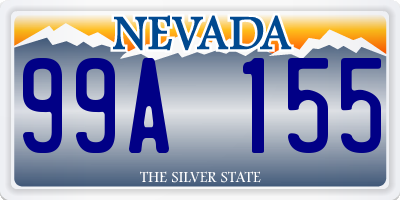 NV license plate 99A155
