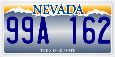 NV license plate 99A162