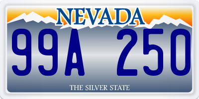 NV license plate 99A250