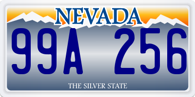 NV license plate 99A256