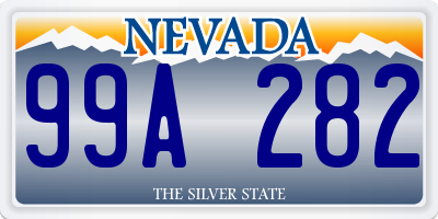 NV license plate 99A282