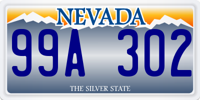 NV license plate 99A302