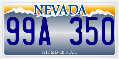 NV license plate 99A350