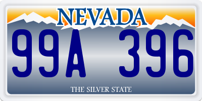 NV license plate 99A396