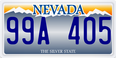NV license plate 99A405