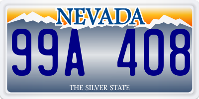 NV license plate 99A408