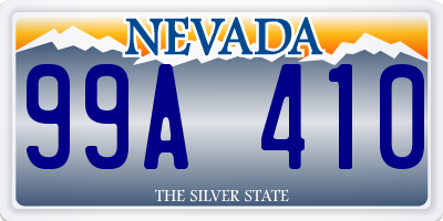 NV license plate 99A410