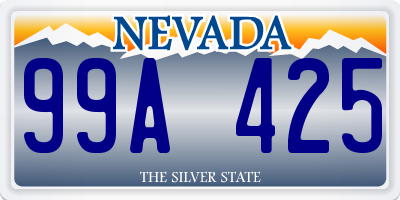 NV license plate 99A425