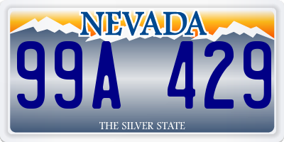 NV license plate 99A429