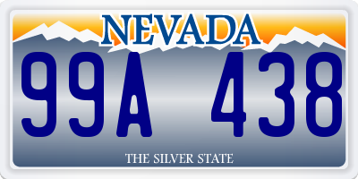 NV license plate 99A438