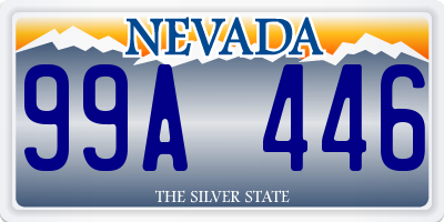 NV license plate 99A446