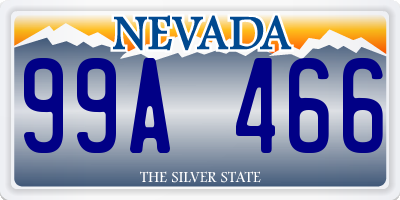 NV license plate 99A466