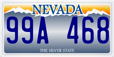 NV license plate 99A468