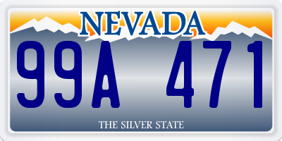 NV license plate 99A471