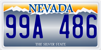 NV license plate 99A486