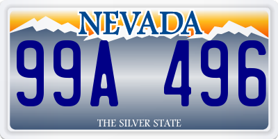 NV license plate 99A496
