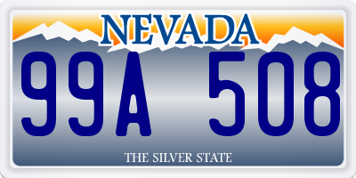 NV license plate 99A508